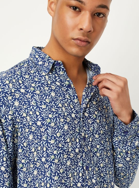 Men Slim Fit Printed Shirt