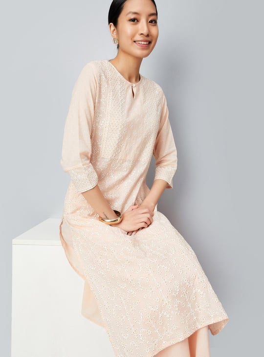 Women Embellished Straight Kurta Set