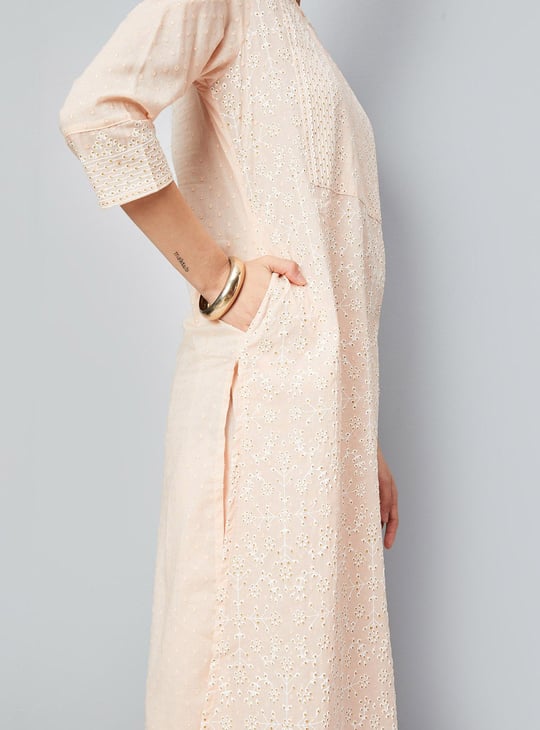 Women Embellished Straight Kurta Set