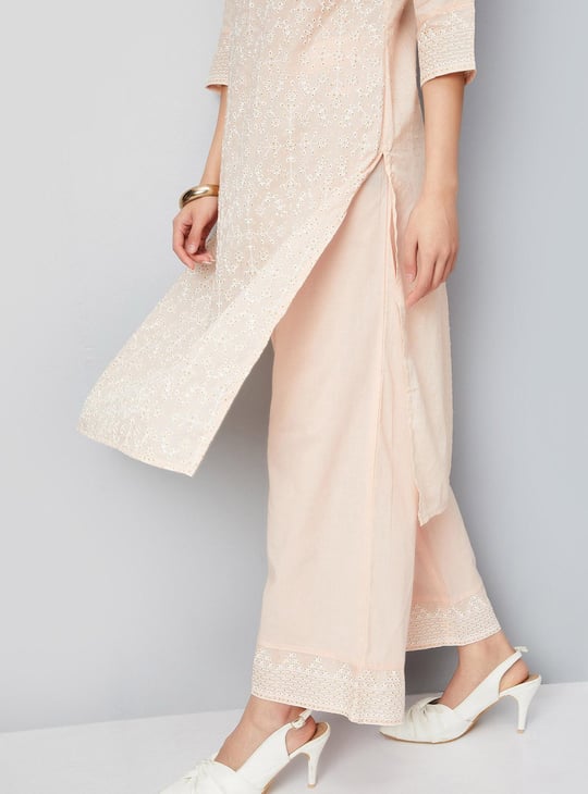 Women Embellished Straight Kurta Set