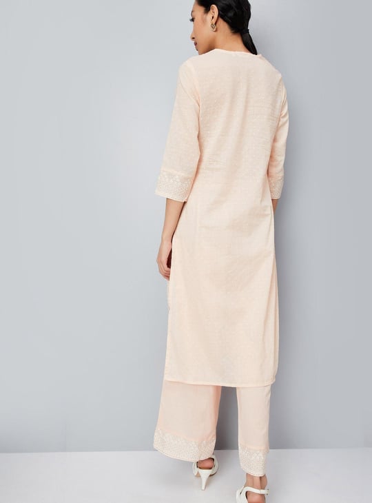 Women Embellished Straight Kurta Set