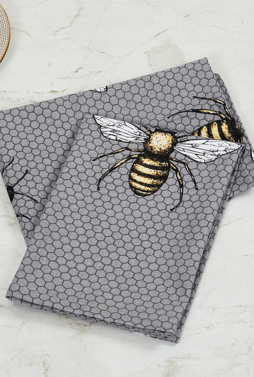 Gtl Honey Bee Printed Napkin- Set of 2 - 45 x 45 cm