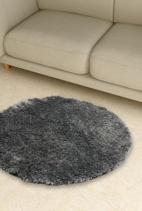Eyelash Serene Textured Circular Rug - 90 x 90 cm