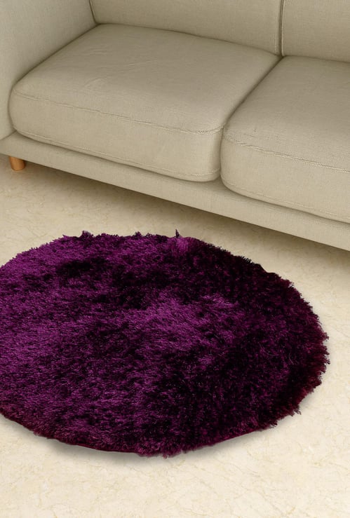 Eyelash Serena Polyester Tufted Round Rug - 90 cm