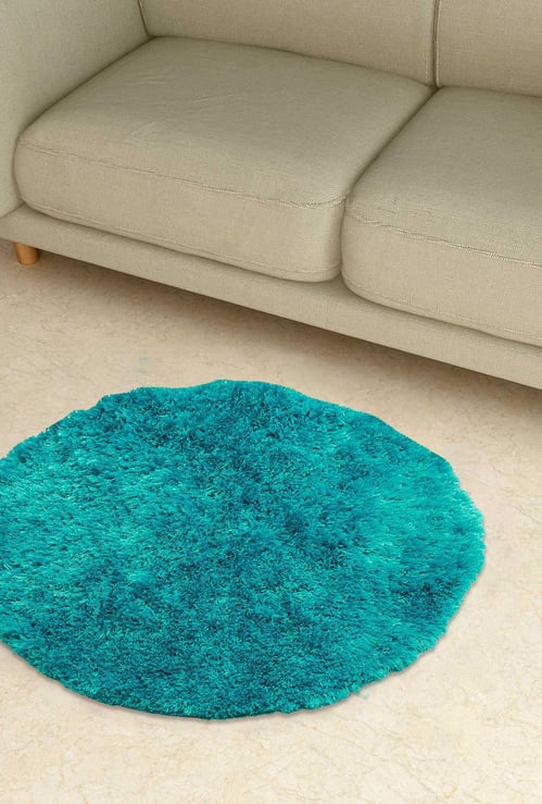 Eyelash Serena Polyester Tufted Round Rug - 90 cm