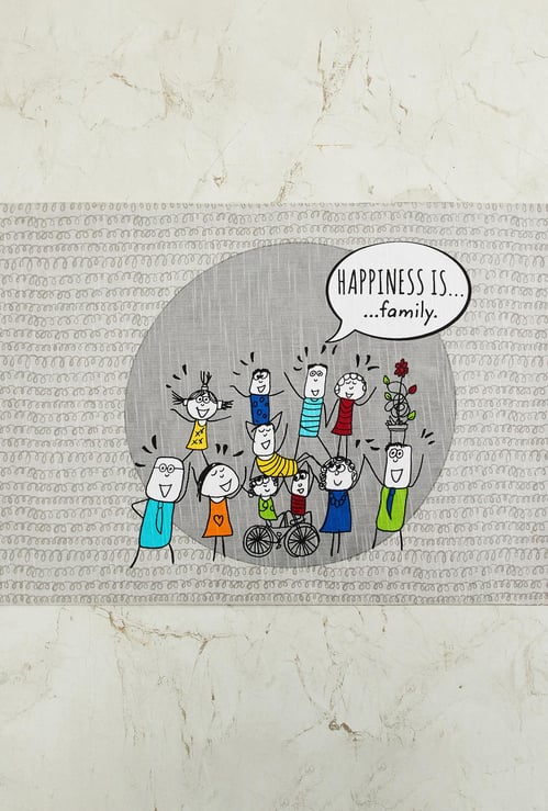 Happiness Printed Placemat - 33 x 48 cm