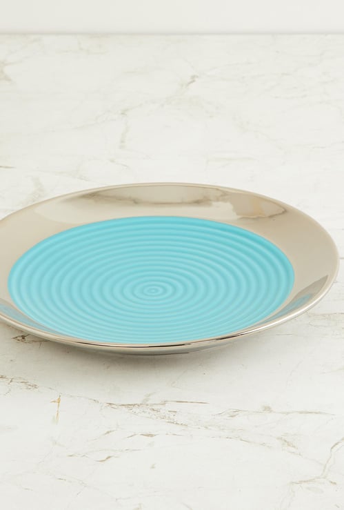 Splendid Striped Decorative Platter