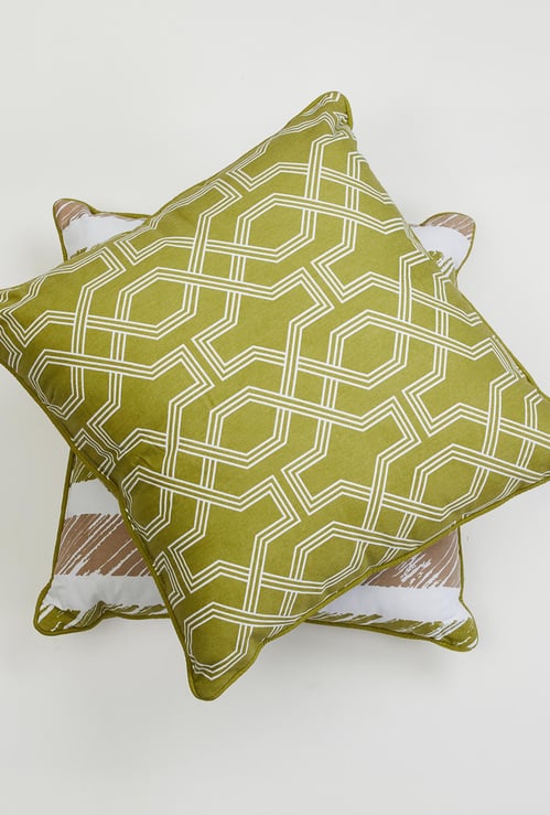 Arcadia Lattice Printed Filled Cushion - Set of 2 - 45 x 45 cm
