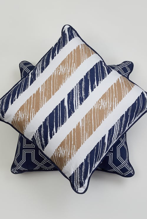Arcadia Lattice Printed Filled Cushion - Set of 2 - 45 x 45 cm