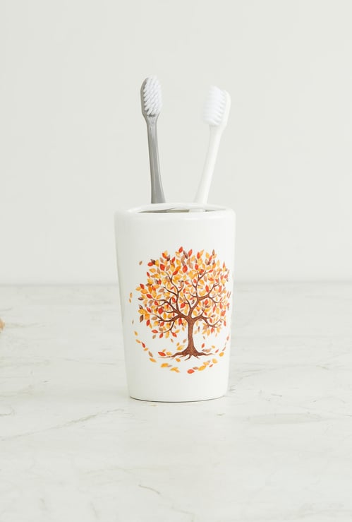 Medley Homespun Angela Ceramic Tooth Brush Holder