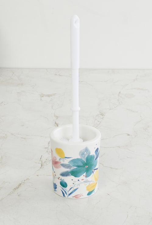 Quiet Nature Brian Printed Ceramic Toilet Brush Holder