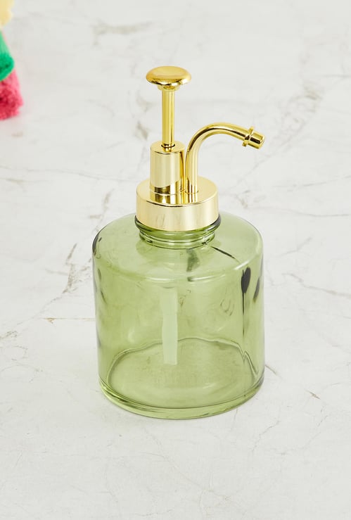 Organic Acacia Glass Soap Dispenser