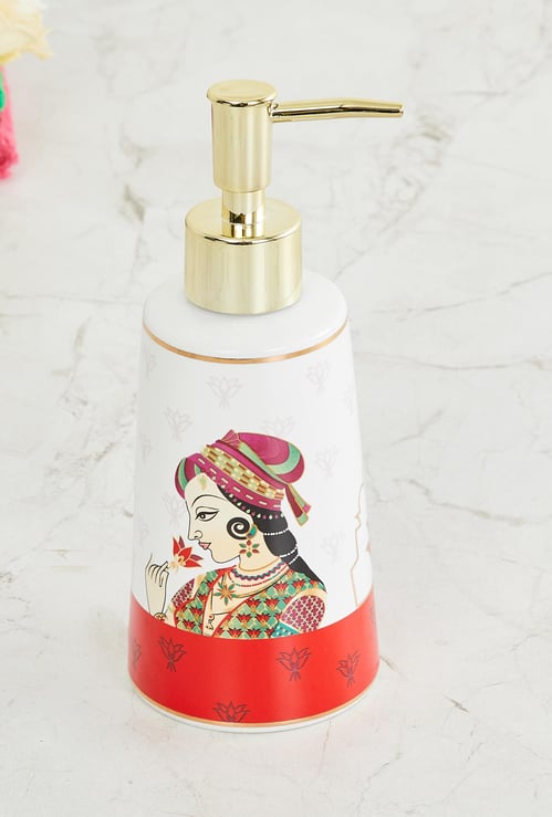 Raja Rani Ceramic Soap Dispenser