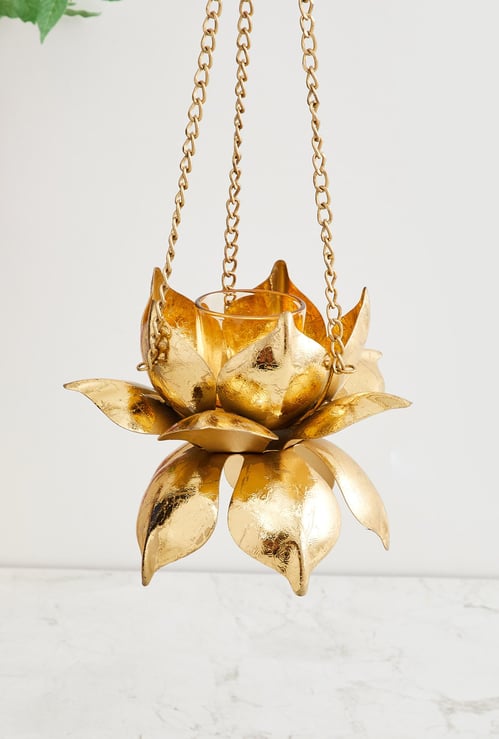 Corsica Hanging Lotus Candle Holder