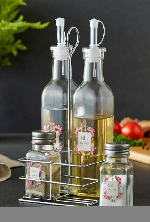 Corsica Glass Oil Bottle With Plastic Lid 250ml