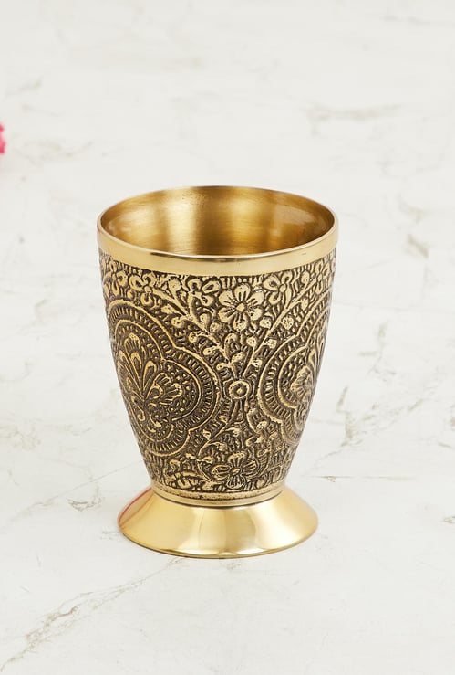 Raja Rani Imperial Textured Metal Tumbler
