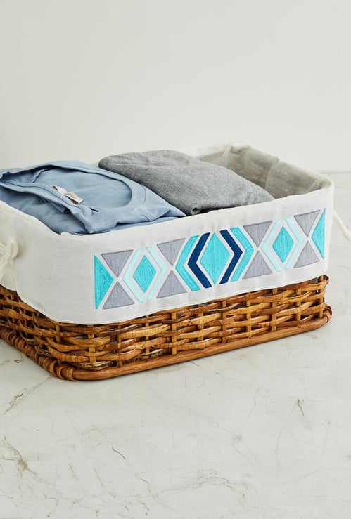 Wilton Chevron Printed Storage Basket