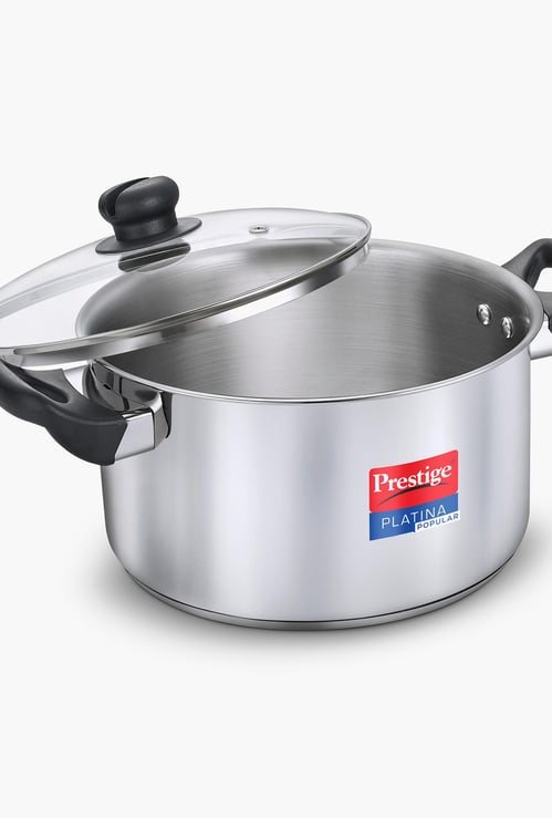 PRESTIGE Platina Pop Cookware Casserole with Lid- 3 L