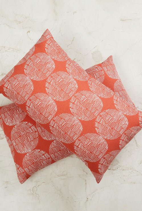 Ebony Printed Filled Cushion - Set of 2 Pcs - 30 x 50 cm