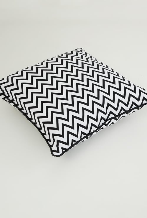 Laurel Chevron Printed Filled Cushion - 45 x 45 cm
