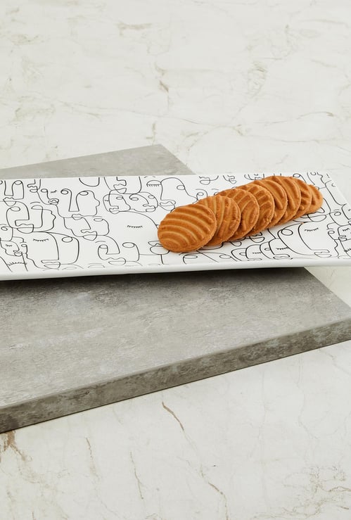 GTL-Faces Printed Rectangular Platter
