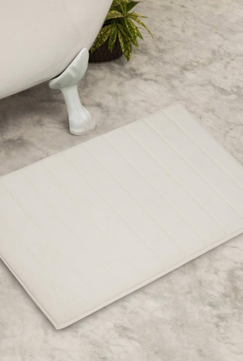 Harbour Embossed Memory Foam Bathmat - 60 x 90 cm