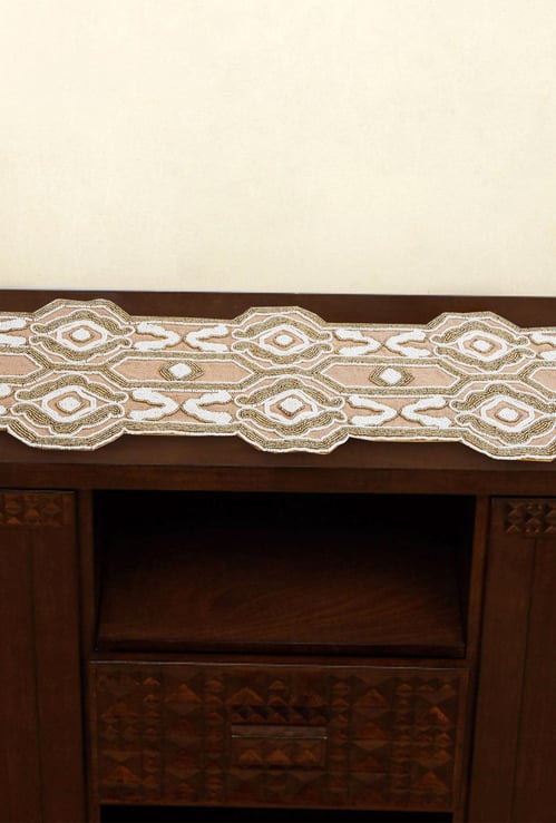 Cinder Treasure Beaded Table Runner- 30 x 90 cm