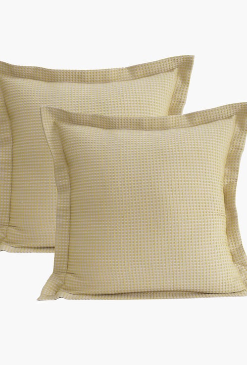 MASPAR Euro Botanical Heritage Textured Pillow Cover - Set of 2 - 60 x 60 cm