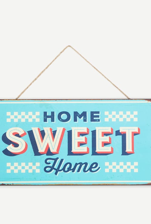 Garnet Quote on Home Sweet Home Hanging Picture Frame - 18 x 35 cm