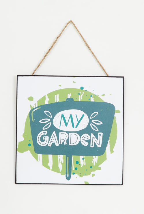 Garnet Quote on Garden Picture Frame - 20 x 20 cm