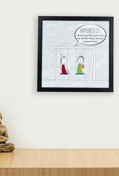 Happiness Is Knowing Me Better Picture Frame - 35 x 35 cm