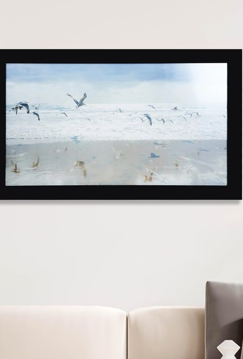 Artistry Flying Bird Over Sea Picture Frame - 60 x 100 cm