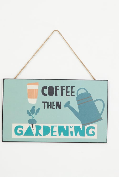 Garnet Quote on Coffe and Gardening Picture Frame - 15 x 25 cm