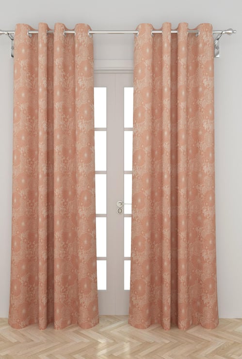 Medley Silhouette Printed Door Curtain Pair -  110 x 225 cm