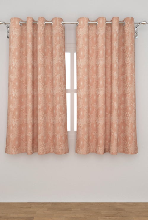 Medley Silhouette Printed Window Curtain Pair -  110 cm x 160 cm