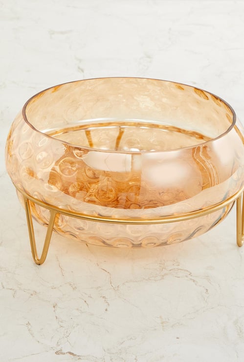 Pablo Aiden Textured Decor Bowl with Stand