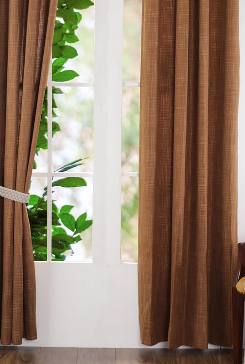 MASPAR Textured Door Curtain Pair -  122 cm x 228 cm