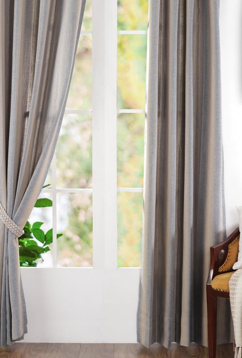 MASPAR Striped Door Curtain Pair -  1.25 m x  2.28 m