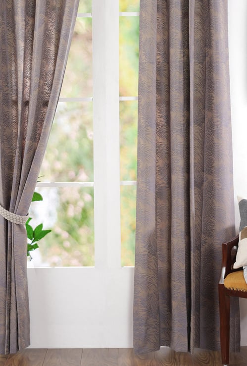 MASPAR Cacti Spine Jacquard Door Curtain Pair - 125 x 228 cm