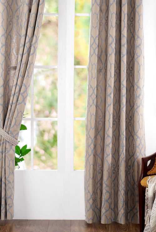 MASPAR Printed Door Curtain Pair -  1.25 m x  2.28 m