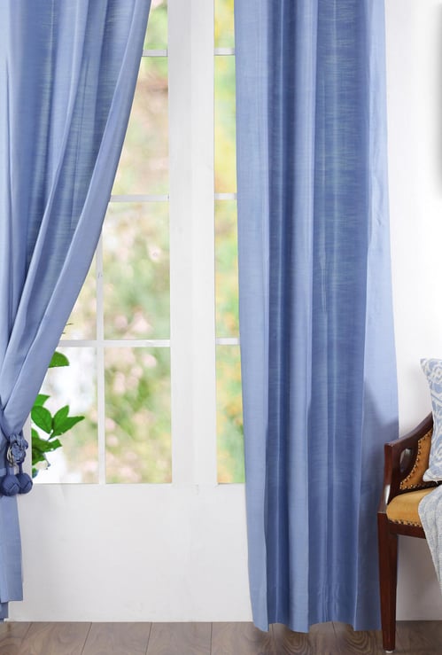 MASPAR Textured Door Curtain Pair - 96 cm x 228 cm