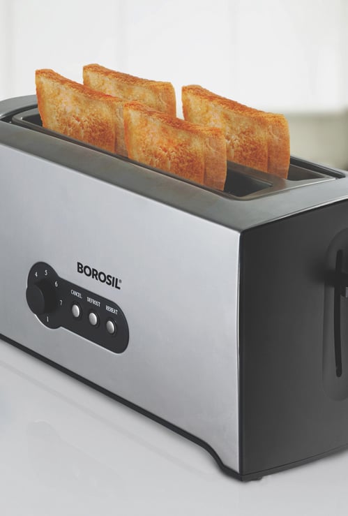 BOROSIL Krispy 4 Slice Pop Toaster