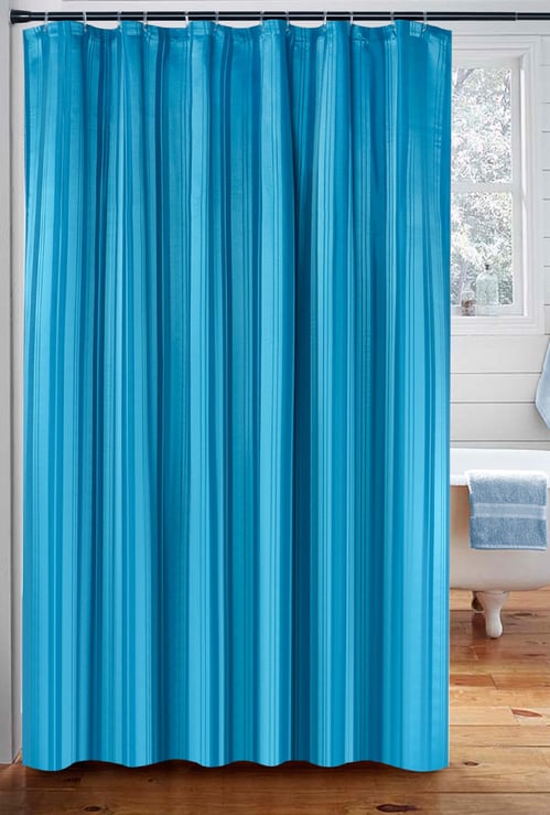 Deco Window Water Repellant Shower Curtain with Hooks