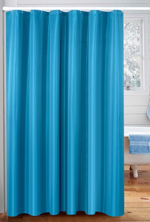 Deco Window Water Repellant Shower Curtain with Hooks