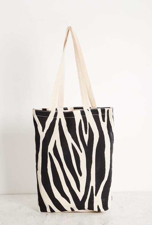 Corsica Printed Cotton Shopping Tote Bag
