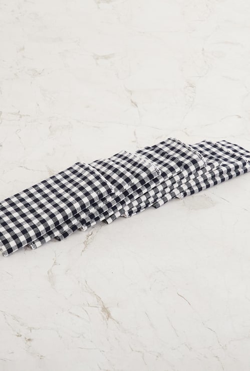 Fiesta Checked Kitchen Towel - Set of 8