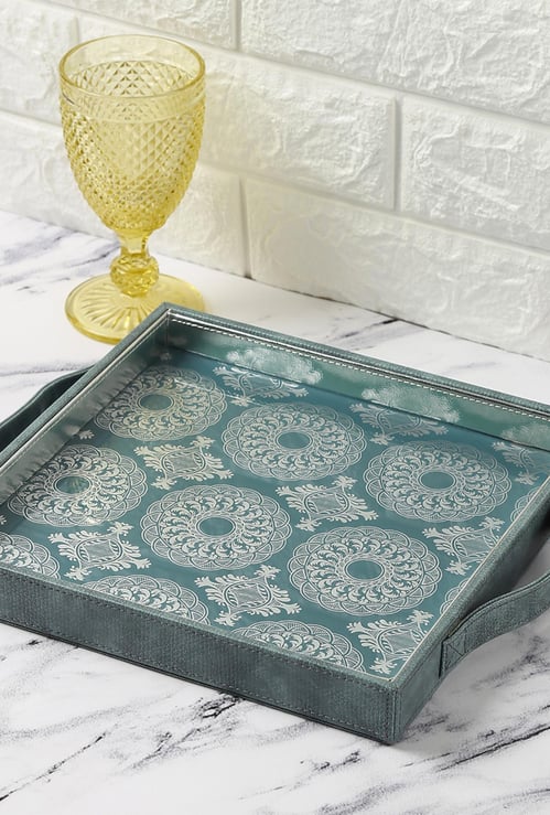 INDIA CIRCUS Ethnic Circles Leather Tray