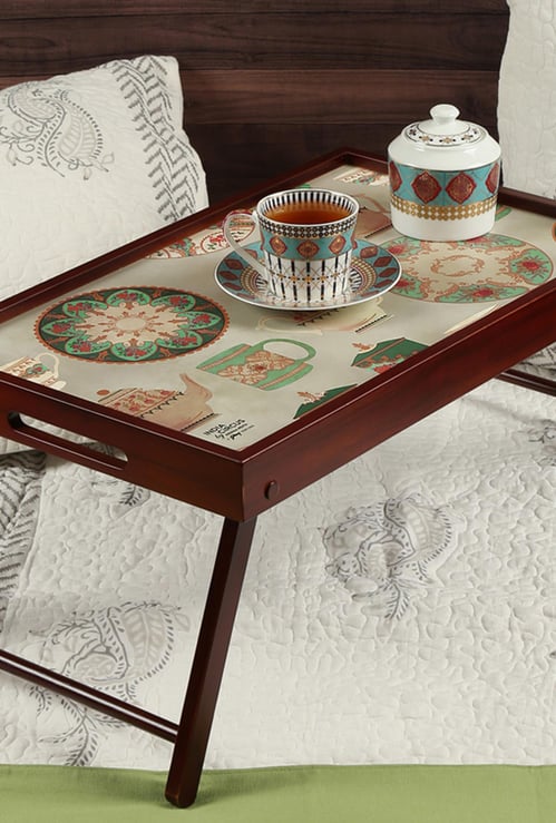 INDIA CIRCUS Printed All About Tea Breakfast Tray