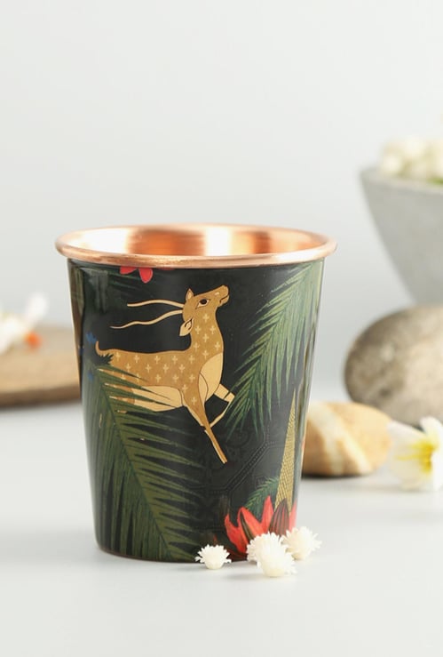 INDIA CIRCUS Forest Fetish Printed Copper Tumbler