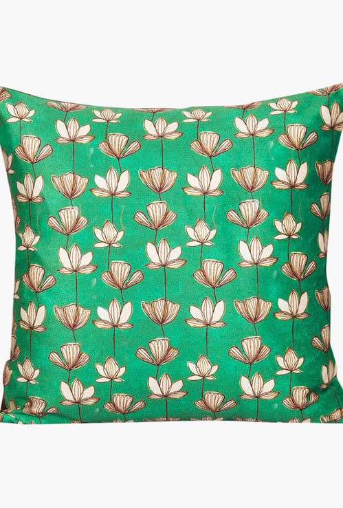 INDIA CIRCUS Lotus Pond Cushion Cover - 30.48 x 30.48 cm